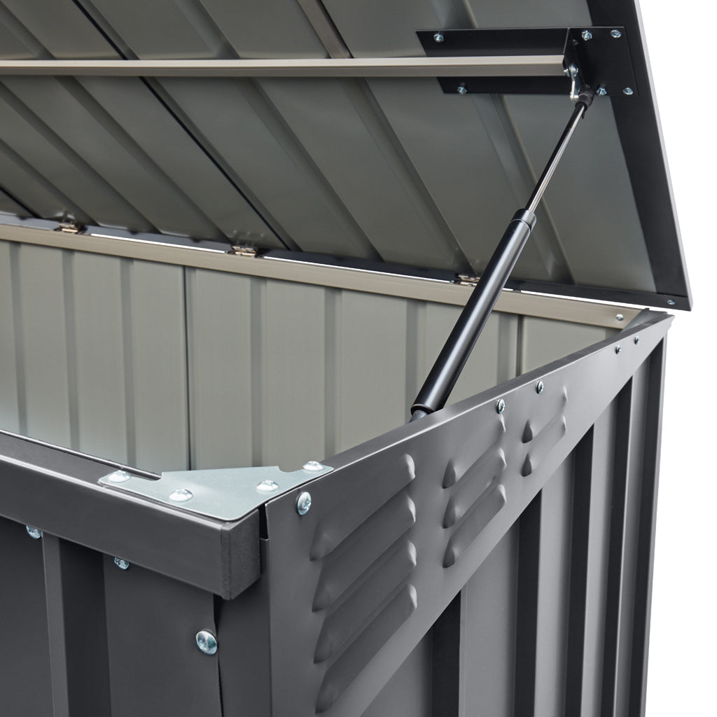 2 Bin Locker, 6 X 3 Ft, Double Hinged Doors, Woodland Grey