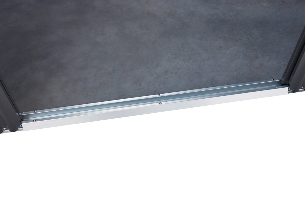 Gable Roof Shed, 8 X 4 Ft, Double Sliding Doors, Woodland Grey