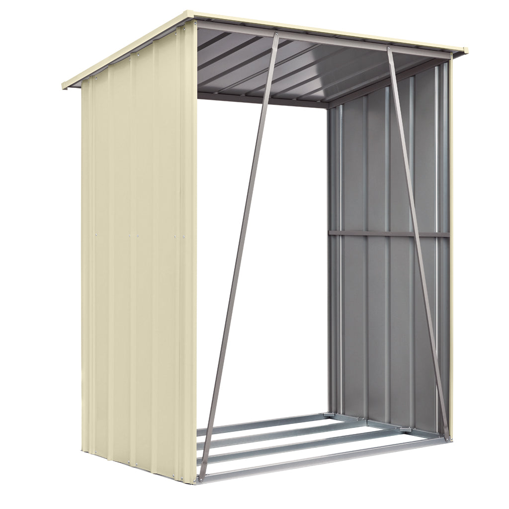 Wood Shed, 5 X 3 Ft, Smooth Cream