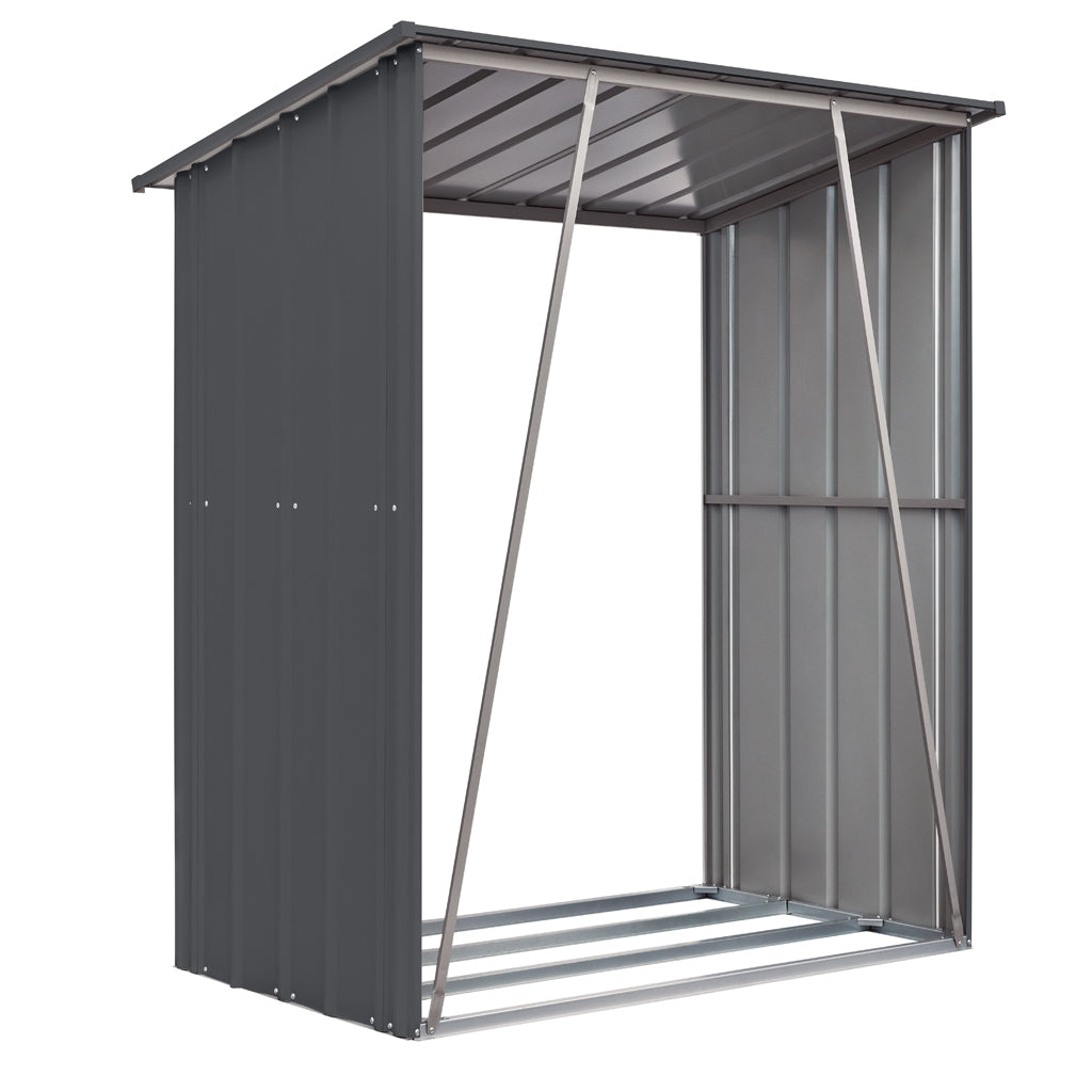 Wood Shed, 5 X 3 Ft, Woodland Grey